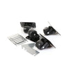 CASTOR, SET/4, 2-1/2" KIT, PLATFORM  2 1/2" DIAMETER  (4" X 5-1/8" PLATFORM)(SKU - 881029)