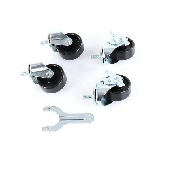 Castors, Set of 4, 3", KIT, 1/2" STEM, 3" Wheel Diameter(SKU - 883720)
