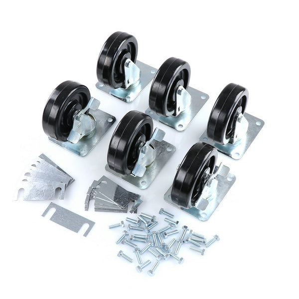 CASTOR KIT SET OF 6-5"(SKU - 809748)