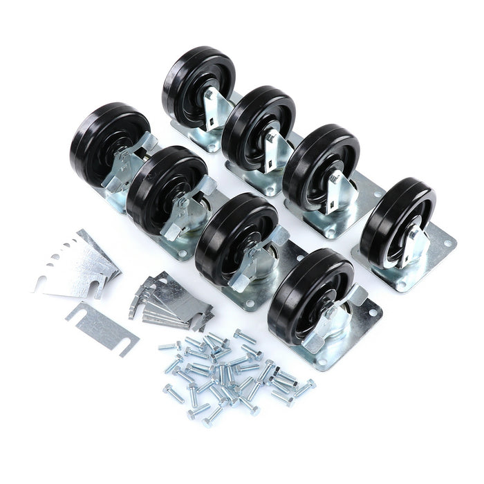 CASTOR KIT SET OF 8-5" (SKU - 809749)