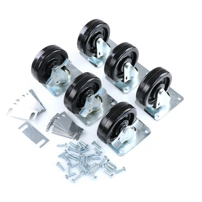 CASTOR KIT SET OF 6-5"(SKU - 809748)