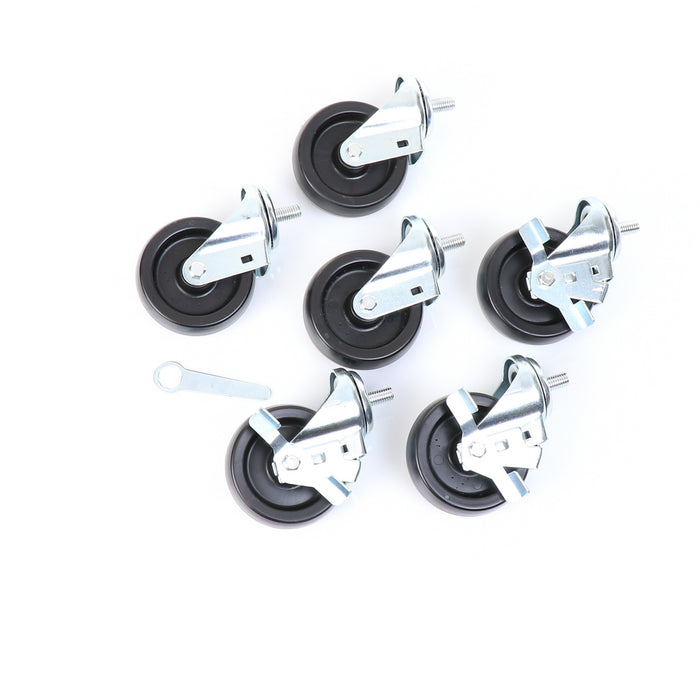 Castors, Set of 6, 4" Wheel Diameter(SKU - 830278)