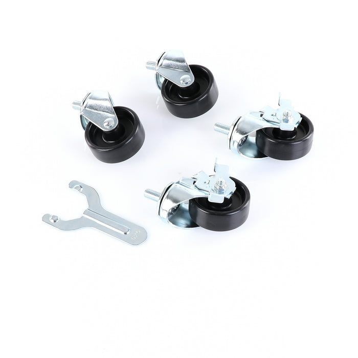 Castors, Set of 4, 3", KIT, 1/2" STEM, 3" Wheel Diameter(SKU - 883720)