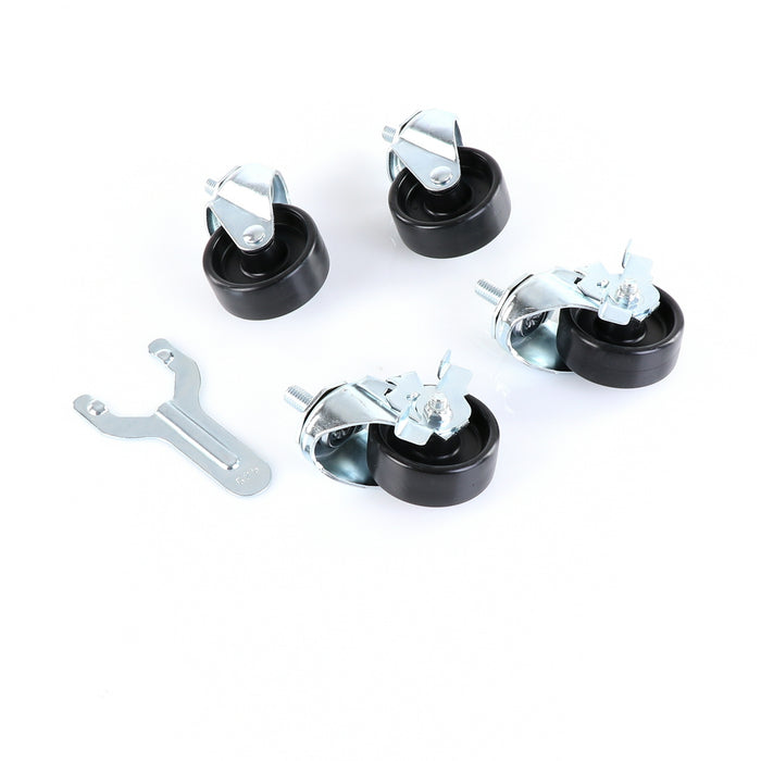 Castors, Set of 4, 3", KIT, 1/2" STEM, 3" Wheel Diameter(SKU - 883720)