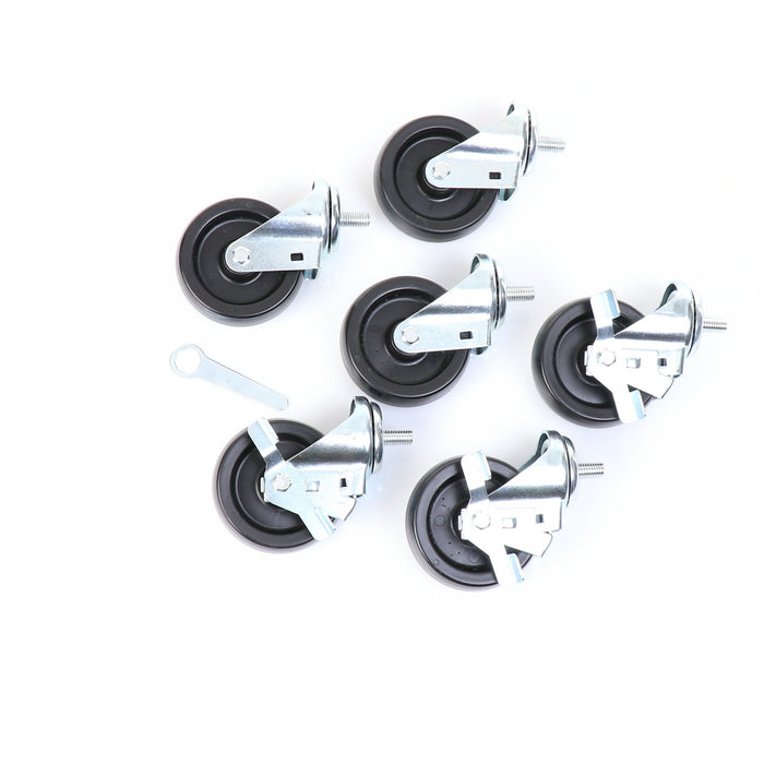 Castors, Set of 6, 4" Wheel Diameter(SKU - 830278)