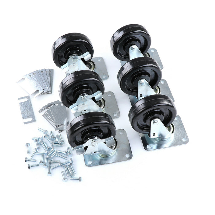 CASTOR KIT SET OF 6-5"(SKU - 809748)