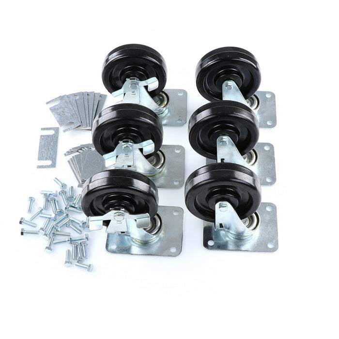 CASTOR KIT SET OF 6-5"(SKU - 809748)