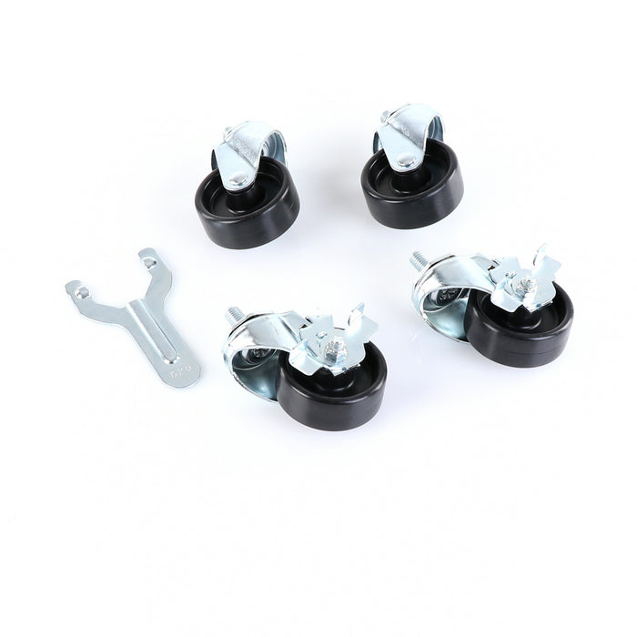 Castors, Set of 4, 3", KIT, 1/2" STEM, 3" Wheel Diameter(SKU - 883720)