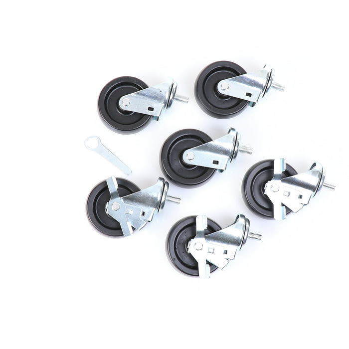 Castors, Set of 6, 4" Wheel Diameter(SKU - 830278)