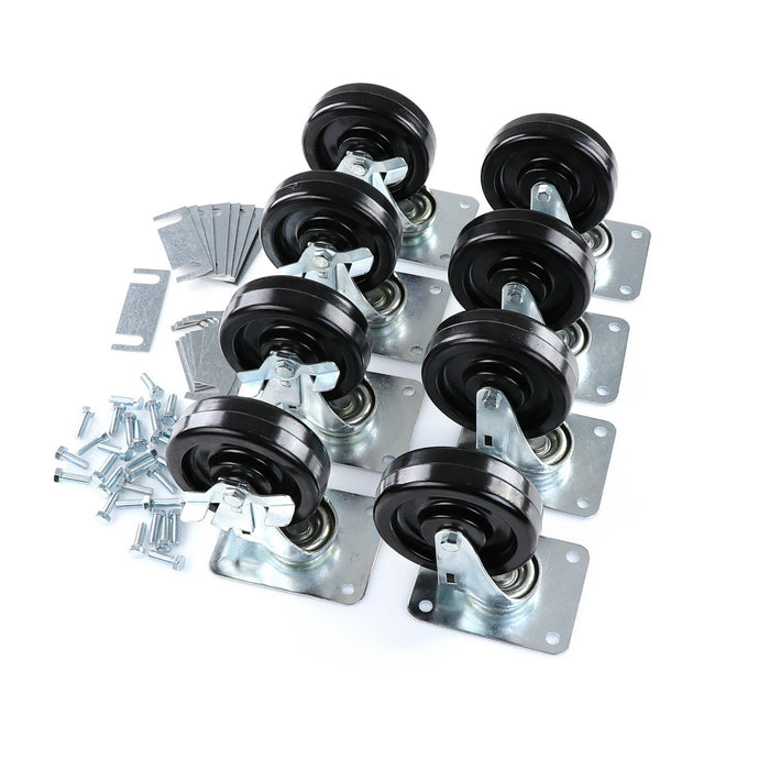 CASTOR KIT SET OF 8-5" (SKU - 809749)