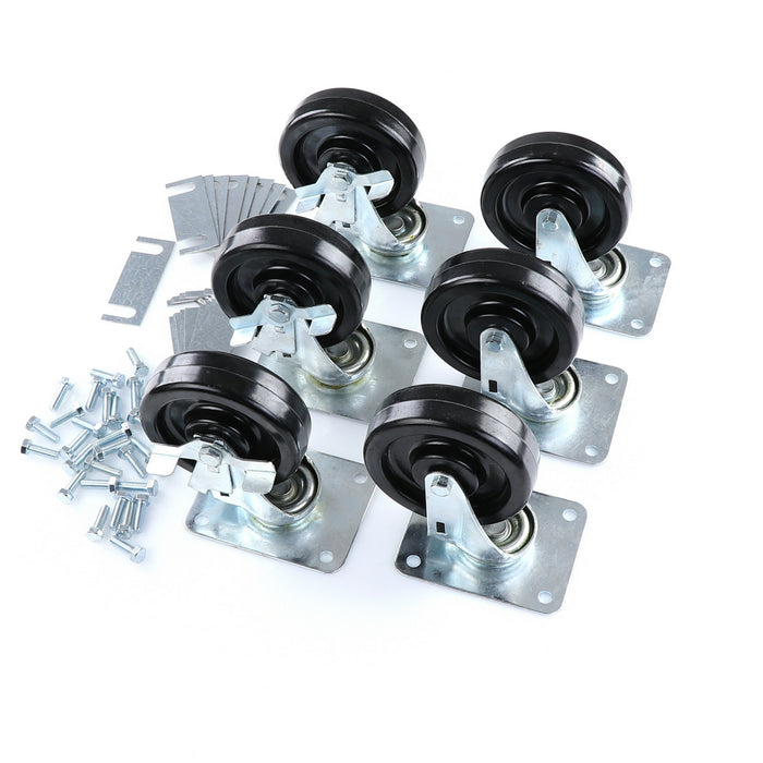 CASTOR KIT SET OF 6-5"(SKU - 809748)