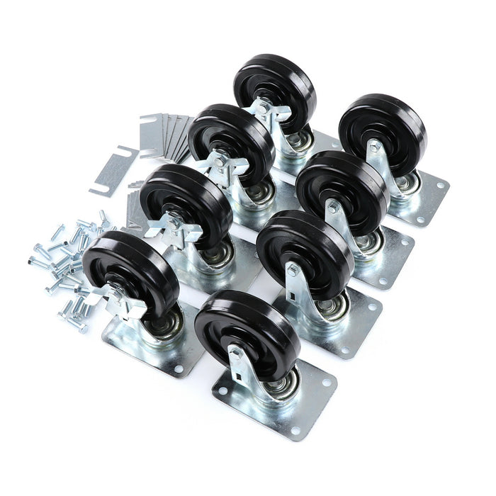 CASTOR KIT SET OF 8-5" (SKU - 809749)