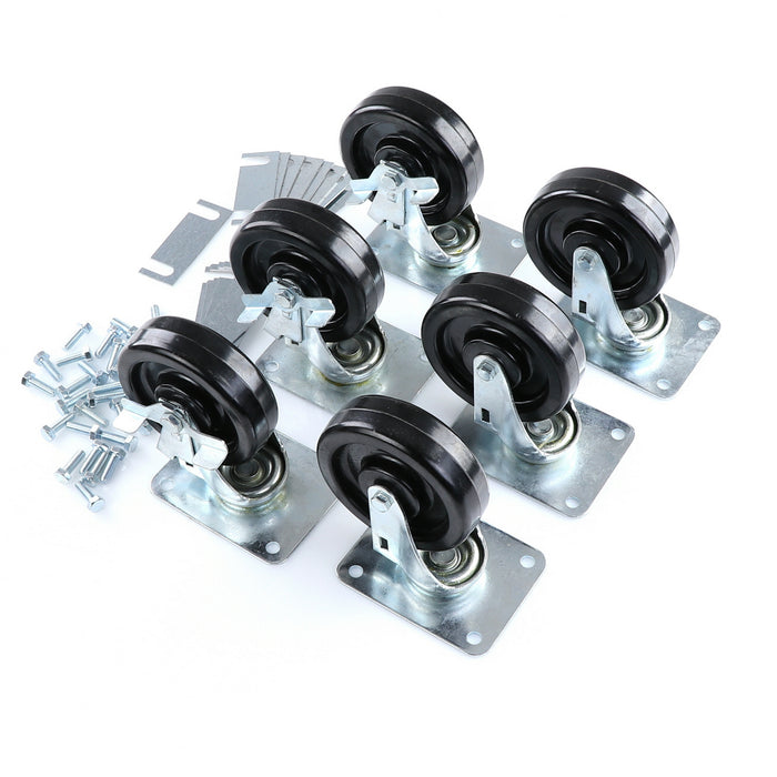 CASTOR KIT SET OF 6-5"(SKU - 809748)