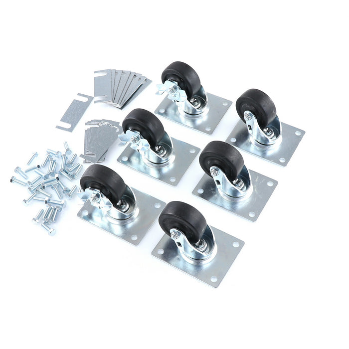 CASTOR KIT SET OF 6-3"(SKU - 809744)