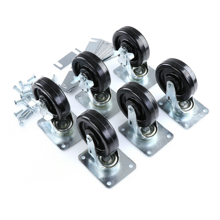 CASTOR KIT SET OF 6-5"(SKU - 809748)