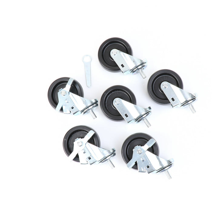 Castors, Set of 6, 4" Wheel Diameter(SKU - 830278)