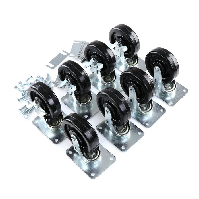 CASTOR KIT SET OF 8-5" (SKU - 809749)