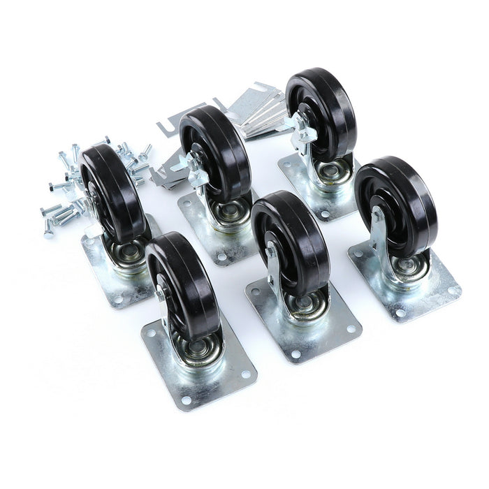 CASTOR KIT SET OF 6-5"(SKU - 809748)