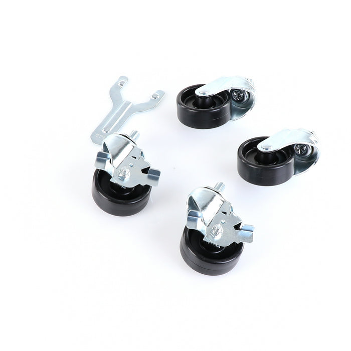 Castors, Set of 4, 3", KIT, 1/2" STEM, 3" Wheel Diameter(SKU - 883720)