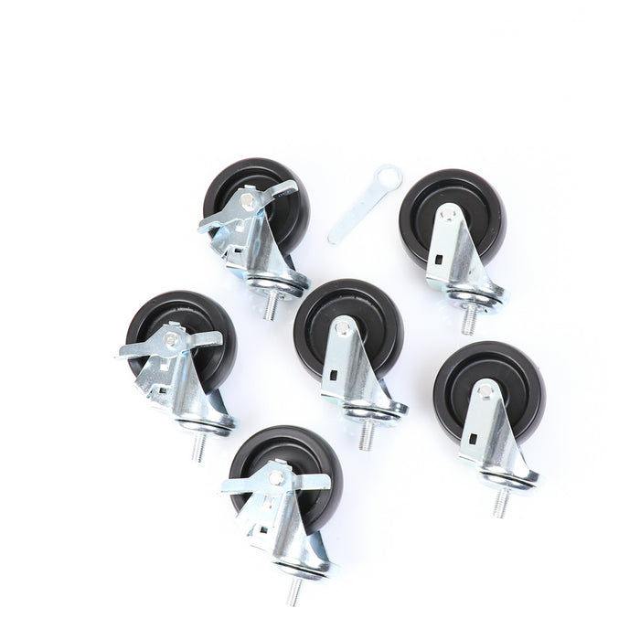 Castors, Set of 6, 4" Wheel Diameter(SKU - 830278)