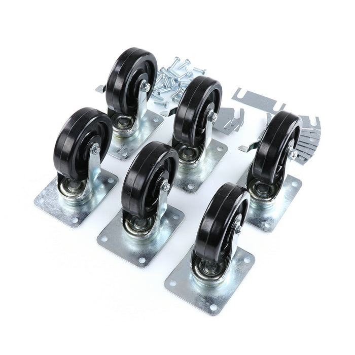CASTOR KIT SET OF 6-5"(SKU - 809748)