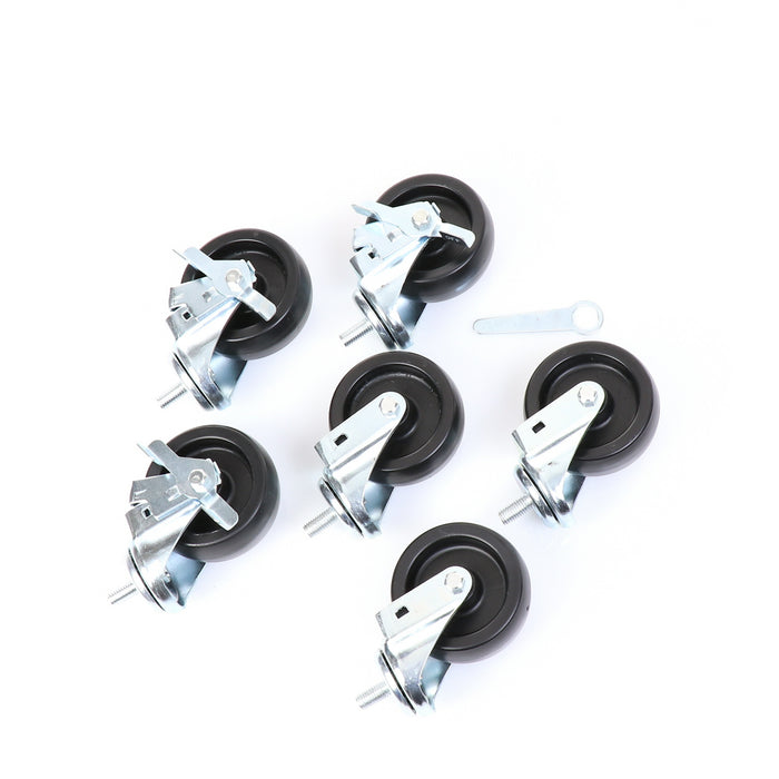 Castors, Set of 6, 4" Wheel Diameter(SKU - 830278)