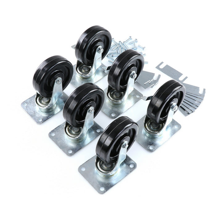 CASTOR KIT SET OF 6-5"(SKU - 809748)