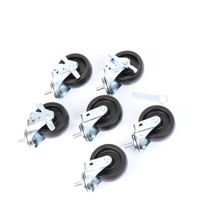 Castors, Set of 6, 4" Wheel Diameter(SKU - 830278)