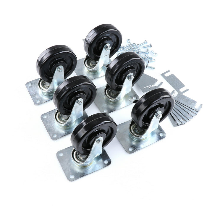 CASTOR KIT SET OF 6-5"(SKU - 809748)