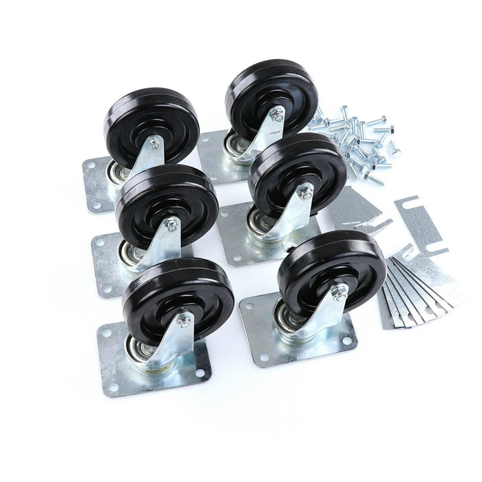 CASTOR KIT SET OF 6-5"(SKU - 809748)