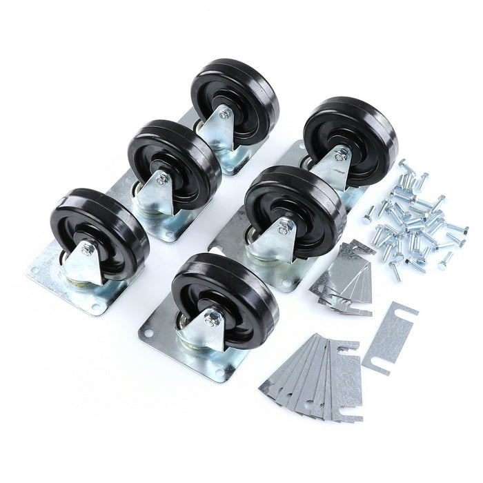 CASTOR KIT SET OF 6-5"(SKU - 809748)
