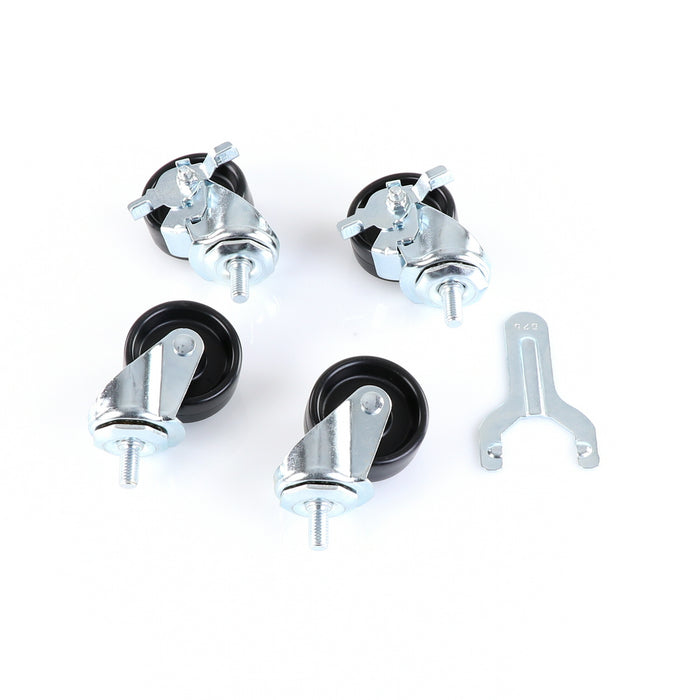 Castors, Set of 4, 3", KIT, 1/2" STEM, 3" Wheel Diameter(SKU - 883720)