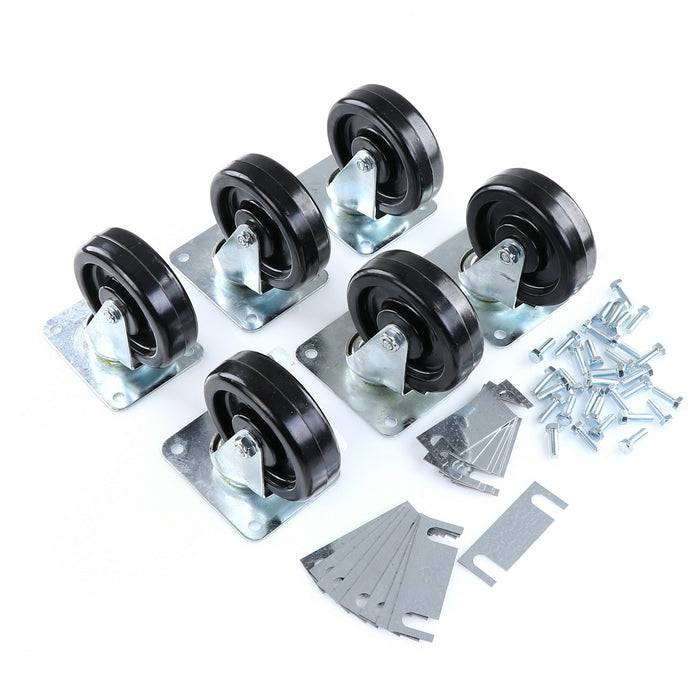 CASTOR KIT SET OF 6-5"(SKU - 809748)