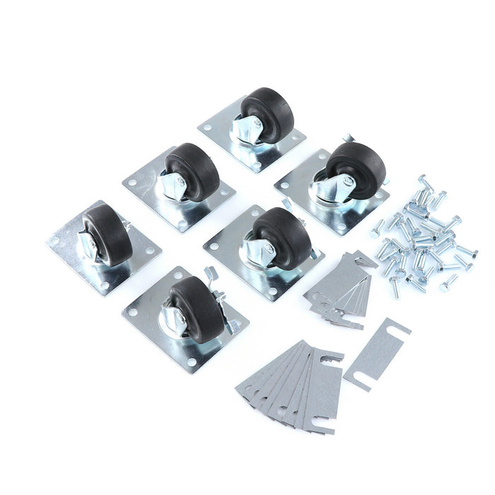 CASTOR KIT SET OF 6-3"(SKU - 809744)