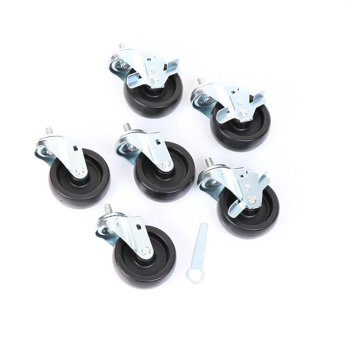 Castors, Set of 6, 4" Wheel Diameter(SKU - 830278)