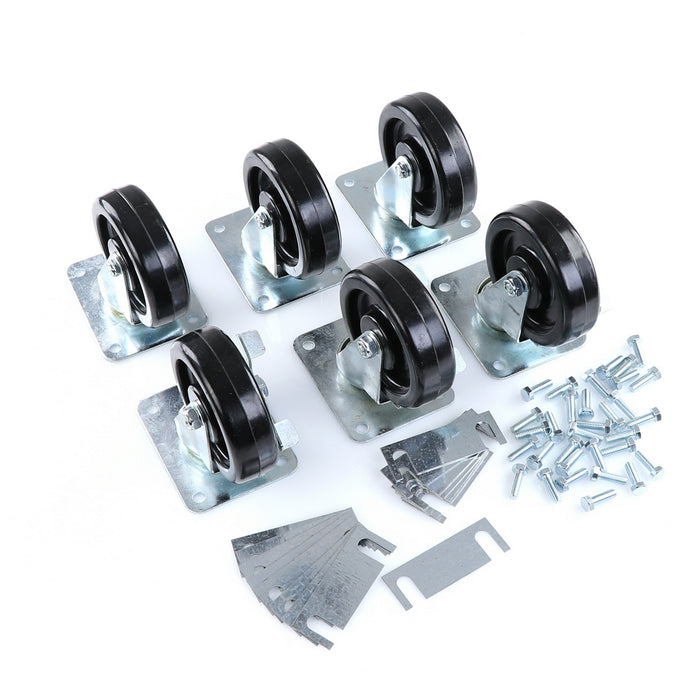 CASTOR KIT SET OF 6-5"(SKU - 809748)