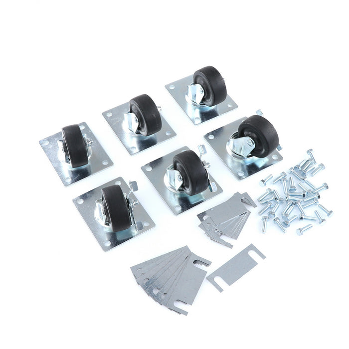 CASTOR KIT SET OF 6-3"(SKU - 809744)