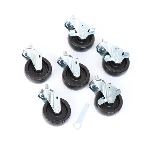 Castors, Set of 6, 4" Wheel Diameter(SKU - 830278)
