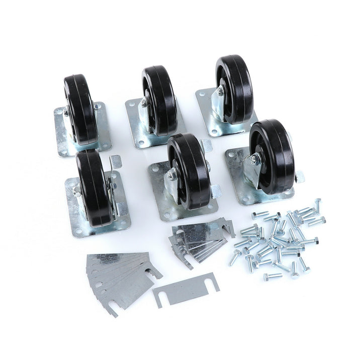 CASTOR KIT SET OF 6-5"(SKU - 809748)