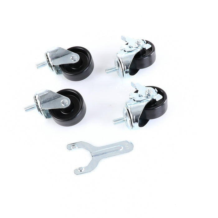 Castors, Set of 4, 3", KIT, 1/2" STEM, 3" Wheel Diameter(SKU - 883720)