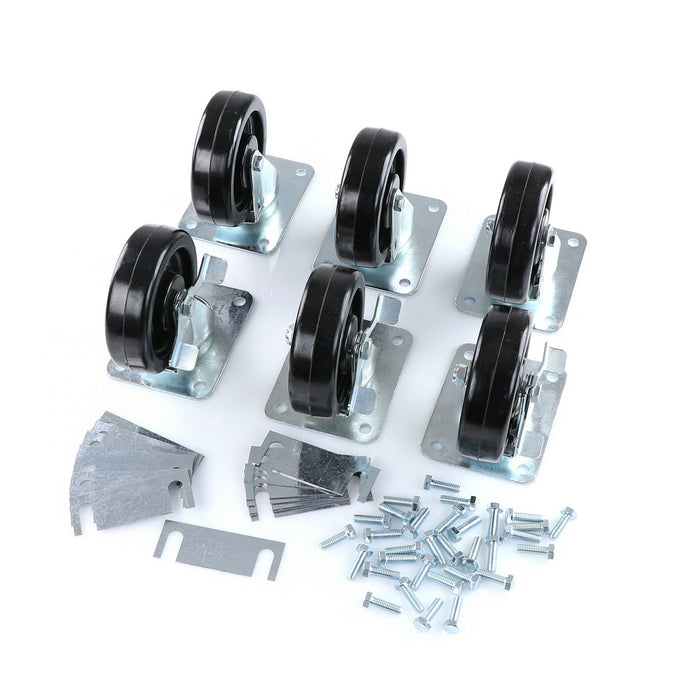 CASTOR KIT SET OF 6-5"(SKU - 809748)
