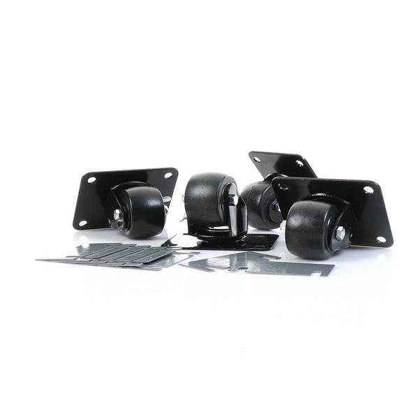 CASTOR, SET/4, 2-1/2" KIT, PLATFORM  2 1/2" DIAMETER  (4" X 5-1/8" PLATFORM)(SKU - 881029)