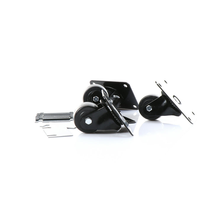 CASTOR, SET/4, 2-1/2" KIT, PLATFORM  2 1/2" DIAMETER  (4" X 5-1/8" PLATFORM)(SKU - 881029)