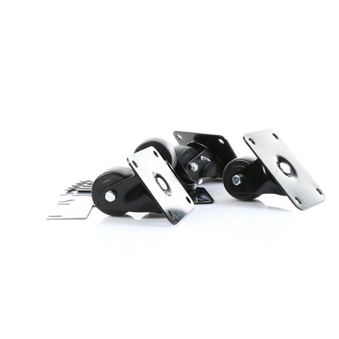 CASTOR, SET/4, 2-1/2" KIT, PLATFORM  2 1/2" DIAMETER  (4" X 5-1/8" PLATFORM)(SKU - 881029)