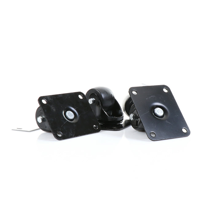 CASTOR, SET/4, 2-1/2" KIT, PLATFORM  2 1/2" DIAMETER  (4" X 5-1/8" PLATFORM)(SKU - 881029)