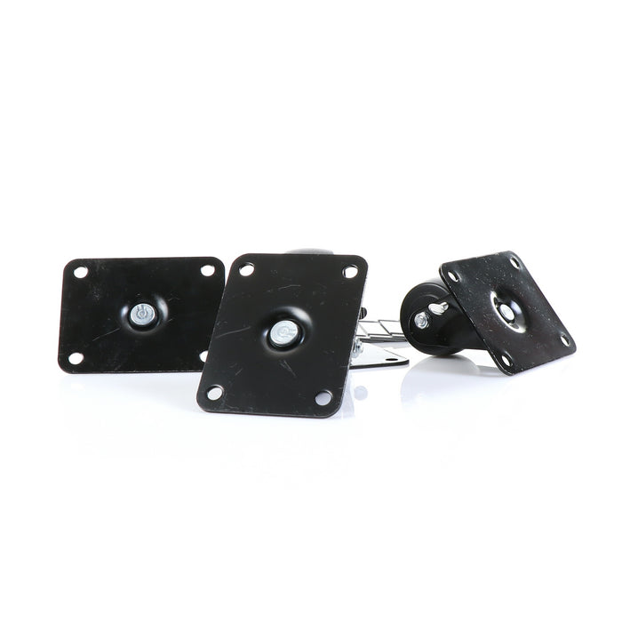 CASTOR, SET/4, 2-1/2" KIT, PLATFORM  2 1/2" DIAMETER  (4" X 5-1/8" PLATFORM)(SKU - 881029)