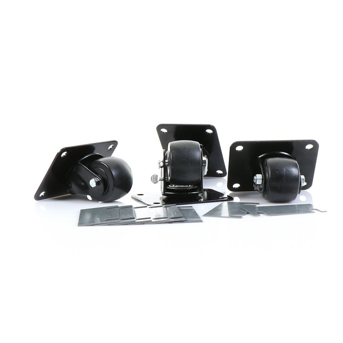 CASTOR, SET/4, 2-1/2" KIT, PLATFORM  2 1/2" DIAMETER  (4" X 5-1/8" PLATFORM)(SKU - 881029)