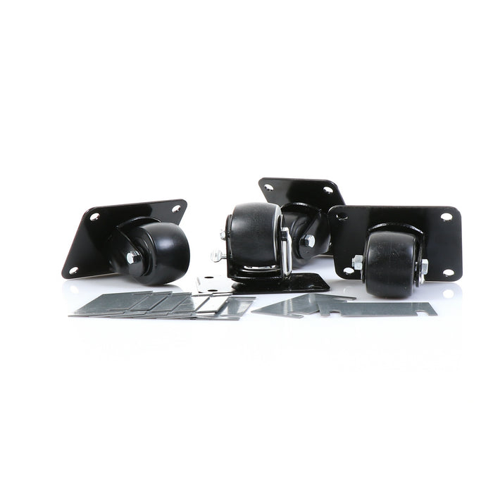 CASTOR, SET/4, 2-1/2" KIT, PLATFORM  2 1/2" DIAMETER  (4" X 5-1/8" PLATFORM)(SKU - 881029)