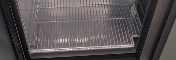 White Wire Shelf, TSSU/TUC/TWT-48/72, Left side, Right notched(SKU - 868201-038)