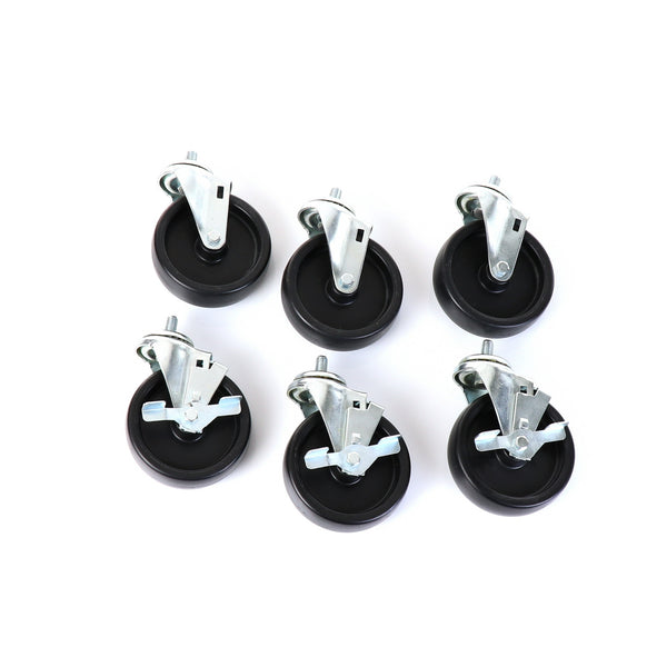 Castors, Set of 6, 5" Wheel Diameter(SKU - 830283)
